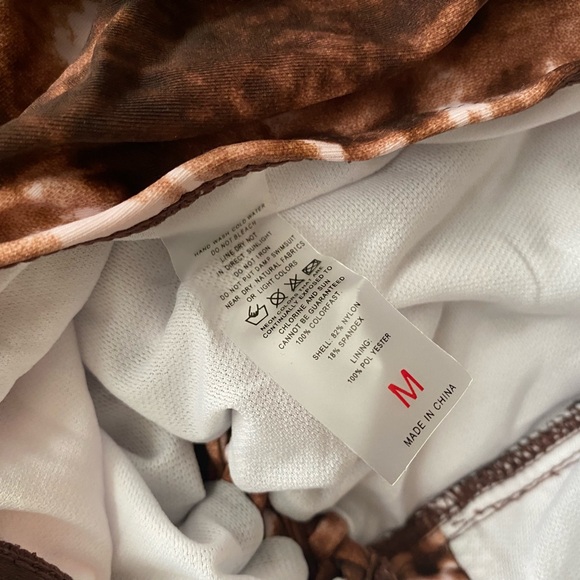 NWOT — Tie Dye Lace Up One piece Swimsuit - Picture 4 of 4